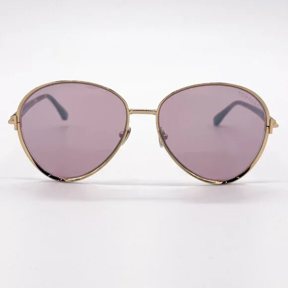 NEW TOM FORD TF1028 32Z WOMEN AVIATOR GOLD PINK SUNGLASSES TOM FORD RIO FT1028/S Tom Ford | Accessories | New Tom Ford Tf28 32z Women Aviator  main image 2